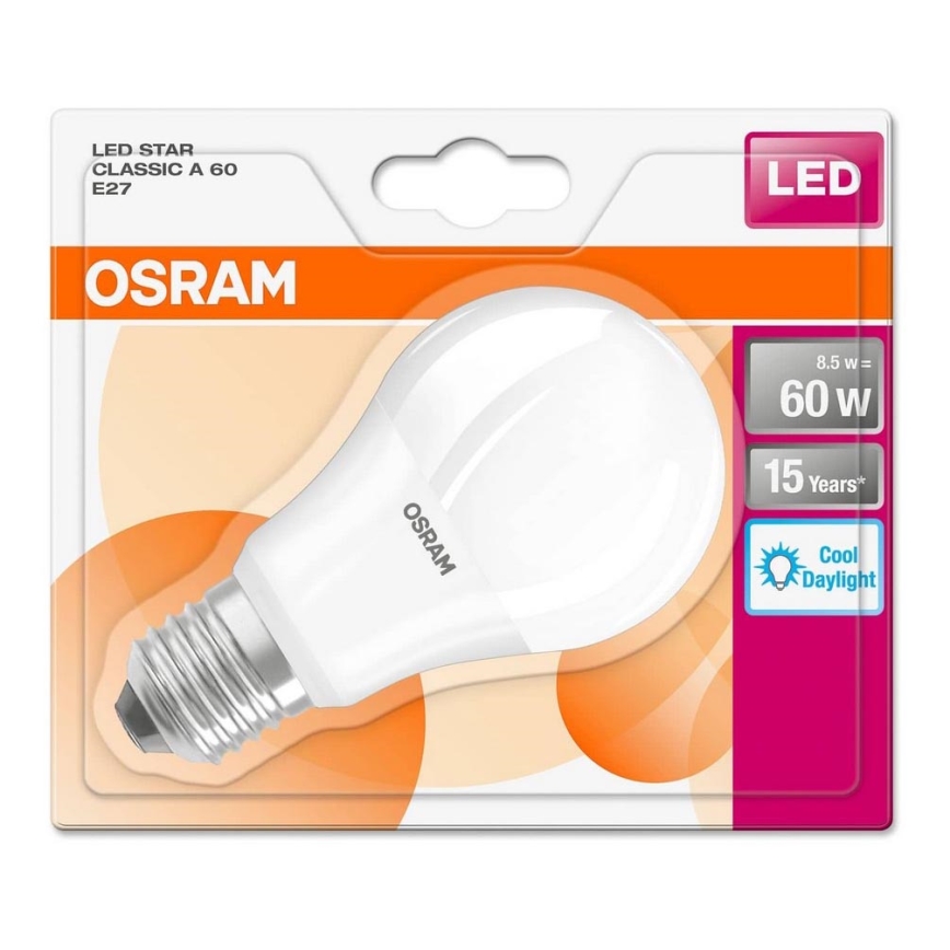 LED Żarówka E27/8,5W/230V 6500K - Osram