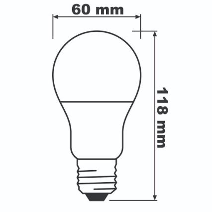 LED Żarówka ECO E27/13W/230V 2700K 1521lm