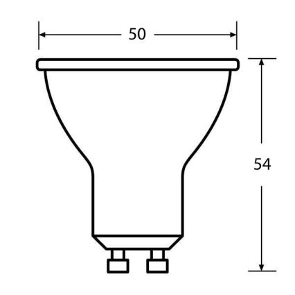 LED Żarówka ECO GU10/5W/230V 2700K 350lm