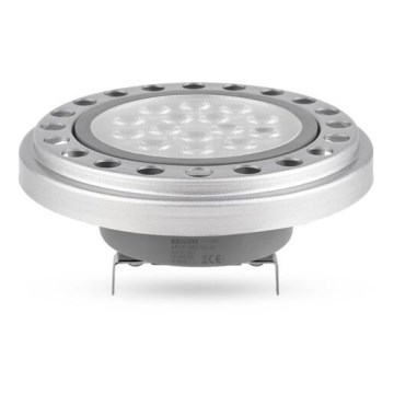 LED Żarówka ECOLINE AR111 G53/12W/12V 3000K 30° srebrna - Brilagi