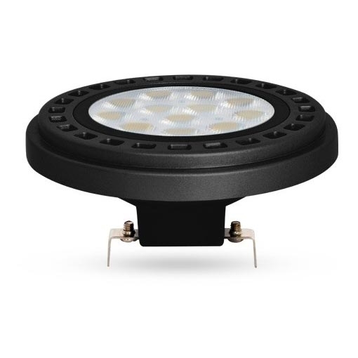 LED Żarówka ECOLINE AR111 G53/12W/12V 4000K 30° czarna - Brilagi