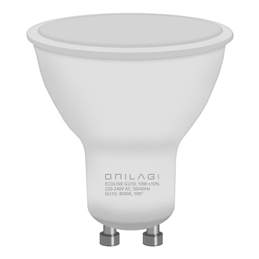 LED Żarówka ECOLINE GU10/10W/230V 4000K - Brilagi