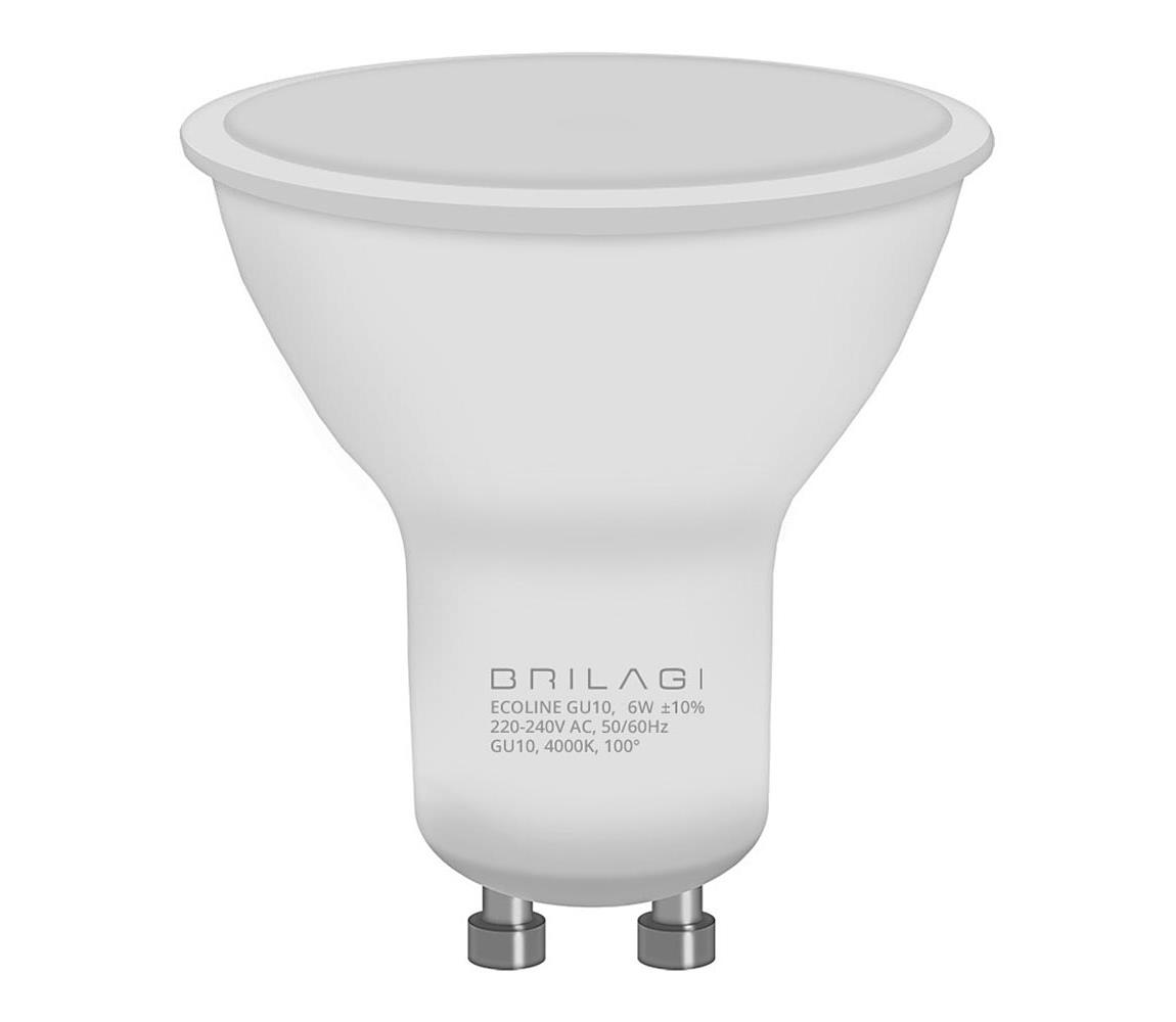 LED Żarówka ECOLINE GU10/6W/230V 4000K - Brilagi