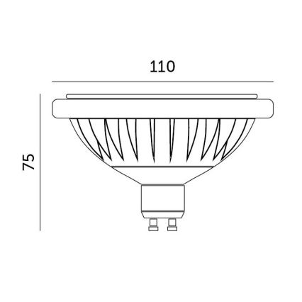 LED Żarówka ES111 GU10/15W/230V 4000K