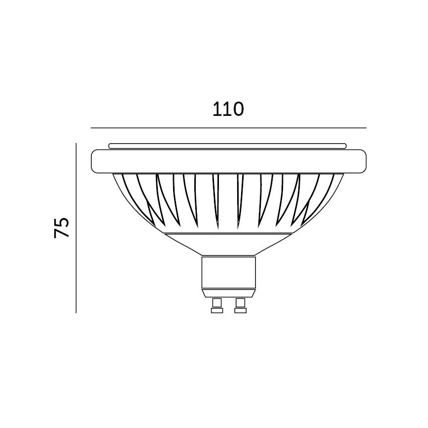 LED Żarówka ES111 GU10/15W/230V 4000K