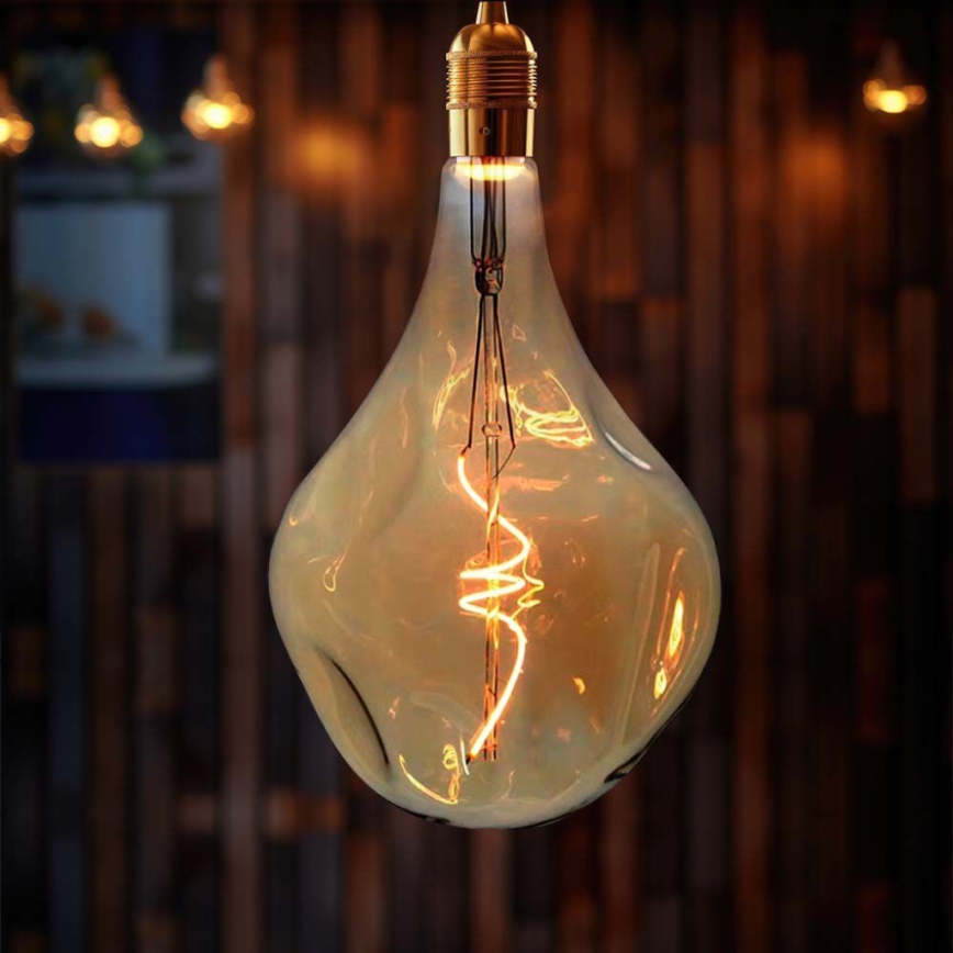 LED Żarówka FILAMENT A165 E27/4W/230V 1800K