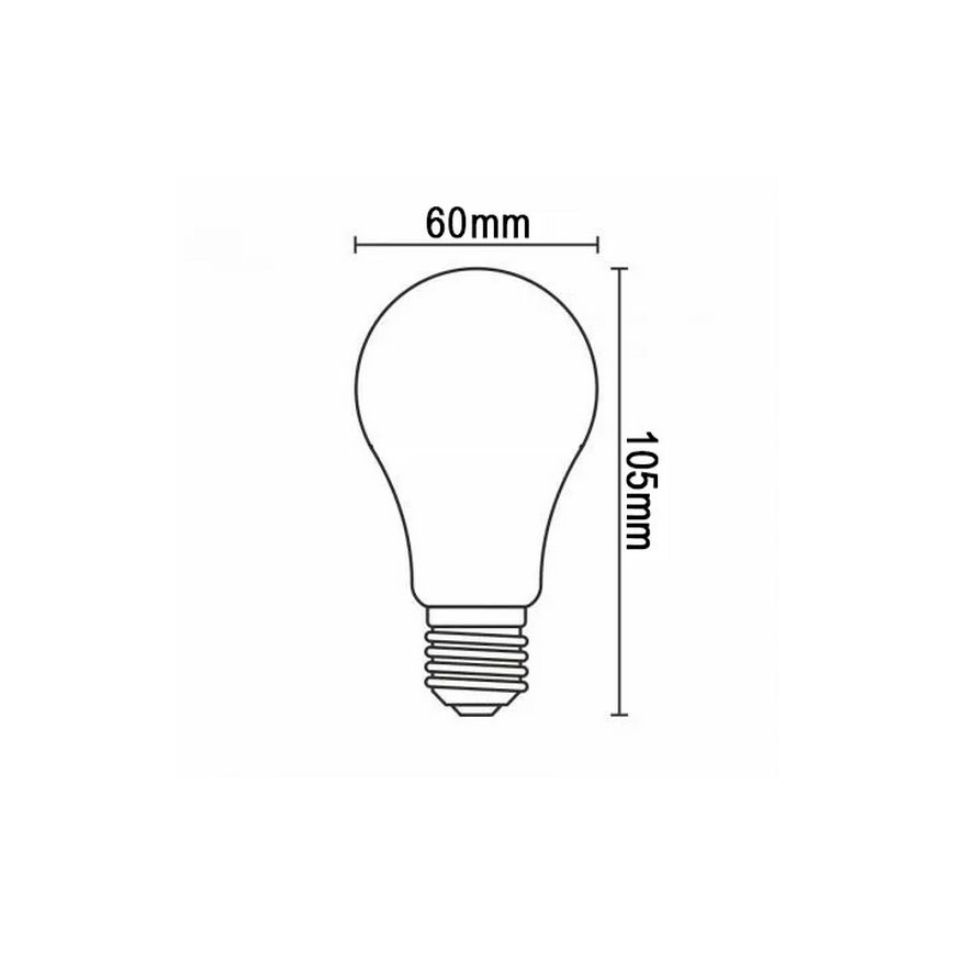 LED Żarówka FILAMENT A60 E27/12W/230V 330° 4000K