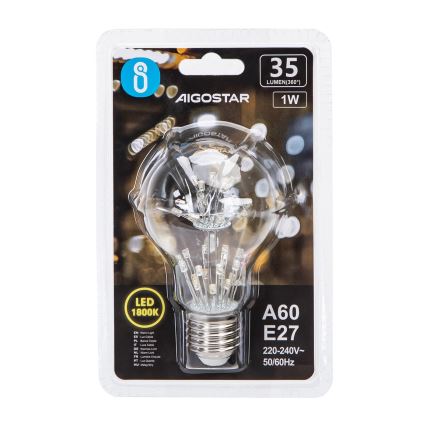 LED Żarówka FILAMENT A60 E27/1W/230V 1800K - Aigostar