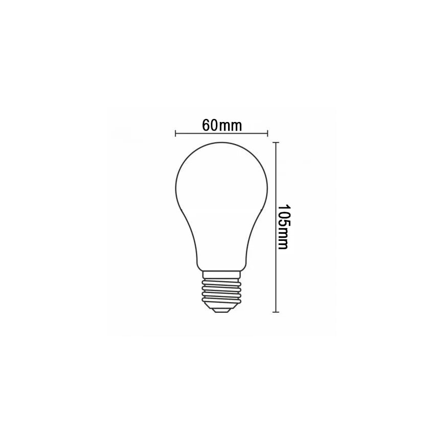 LED Żarówka FILAMENT A60 E27/8W/230V 3000K