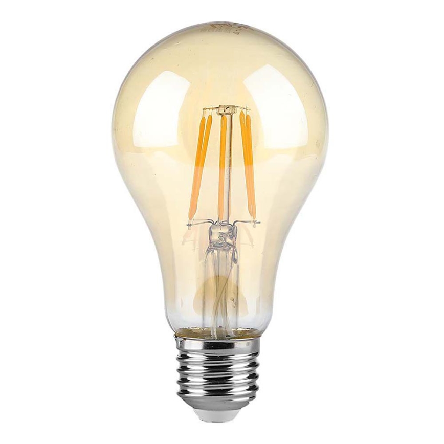 LED Żarówka FILAMENT AMBER A67 E27/10W/230V 2200K