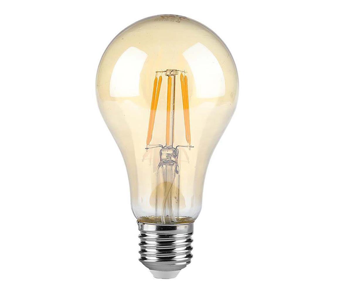 LED Żarówka FILAMENT AMBER A67 E27/10W/230V 2200K