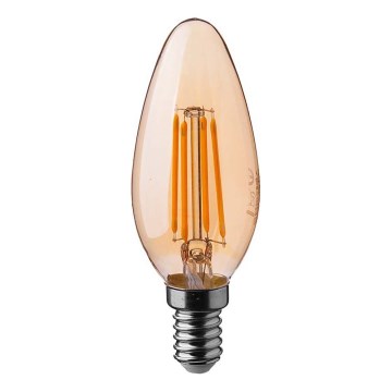 LED Żarówka FILAMENT AMBER E14/4W/230V 2200K