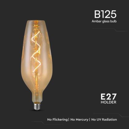 LED Żarówka FILAMENT B125 E27/4W/230V 2700K