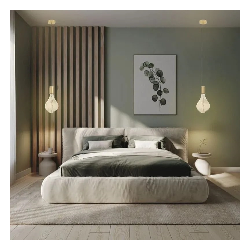 LED Żarówka FILAMENT BUMPED SMOKE ET160 E27/4W/230V 2000K