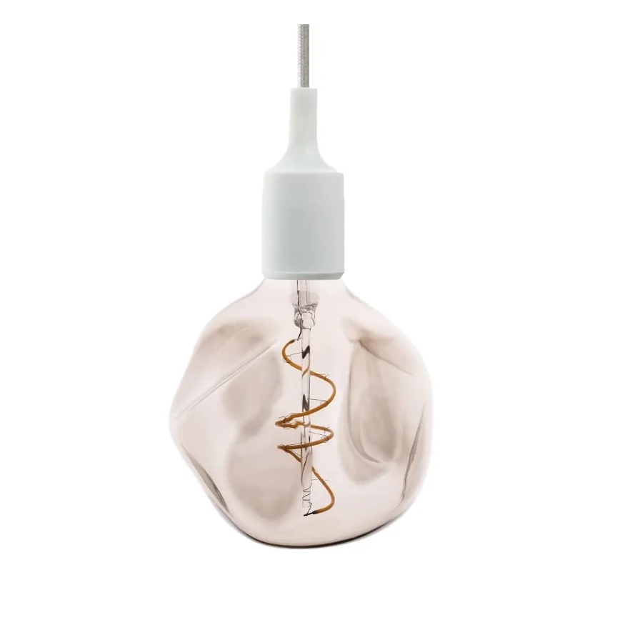 LED Żarówka FILAMENT BUMPED SMOKE G125 E27/4W/230V 2000K przydymiona