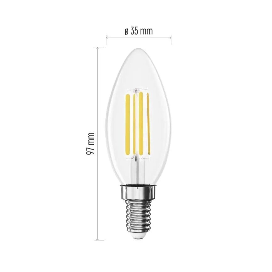 LED Żarówka FILAMENT E14/3,8W/230V 2700K