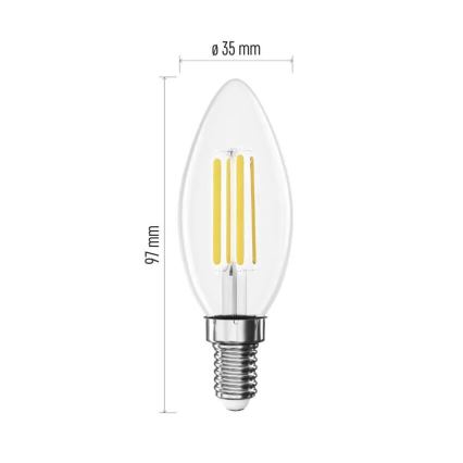 LED Żarówka FILAMENT E14/3,8W/230V 4000K