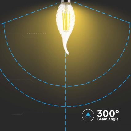 LED Żarówka FILAMENT E14/4W/230V 4000K