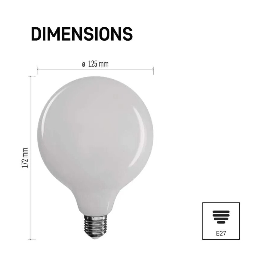 LED Żarówka FILAMENT E27/18W/230V 2700K