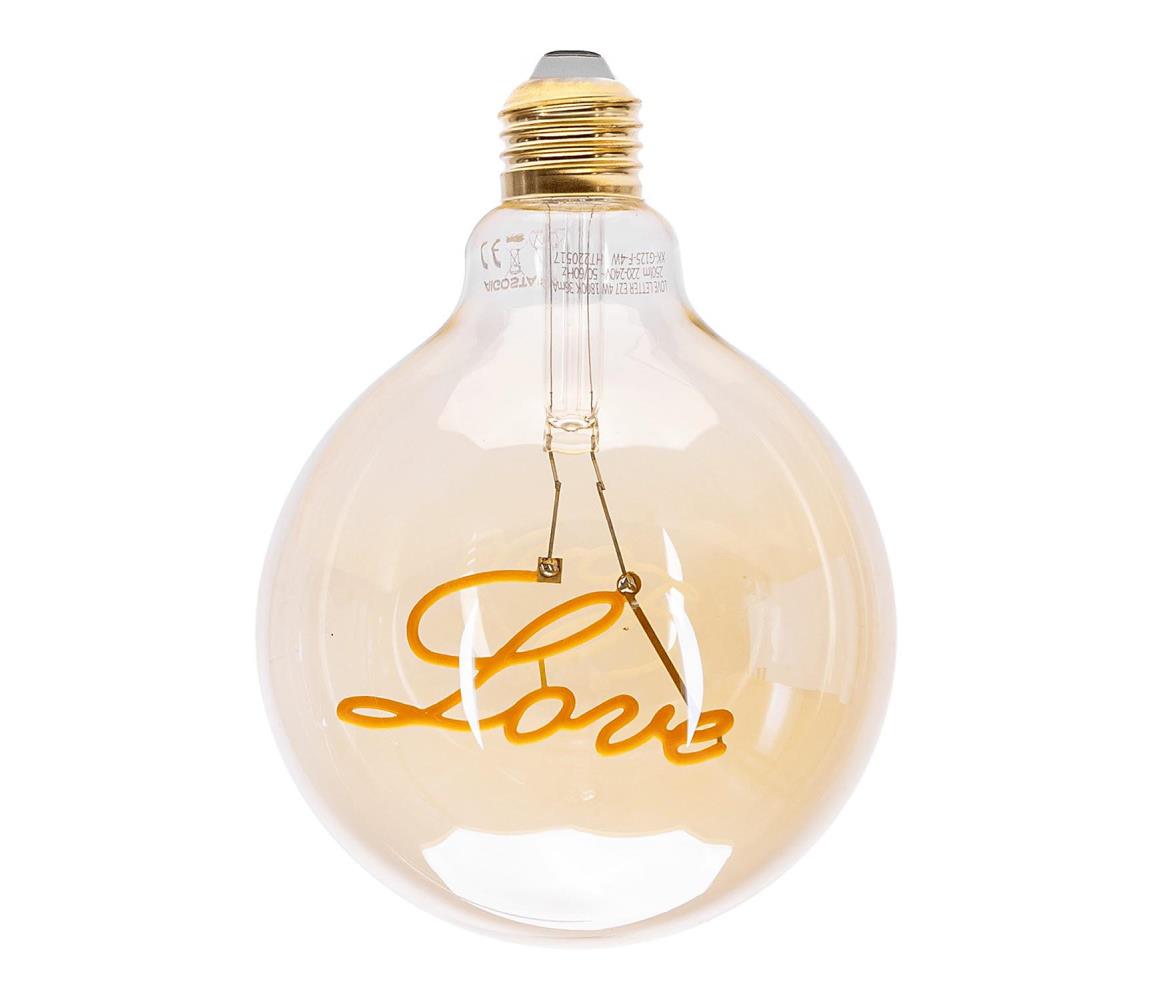 LED Żarówka FILAMENT E27/4W/230V 1800K miłość -