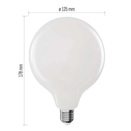 LED Żarówka FILAMENT G125 E27/18W/230V 4000K