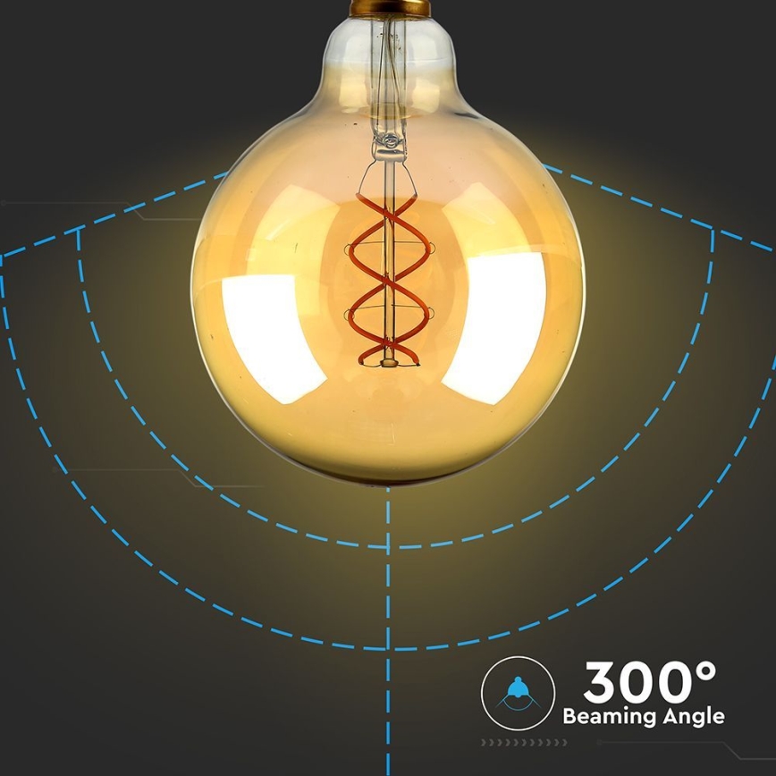 LED Żarówka FILAMENT G125 E27/5W/230V 1800K