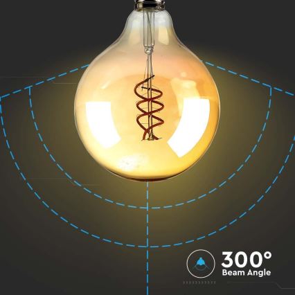 LED Żarówka FILAMENT G125 E27/6W/230V 1800K