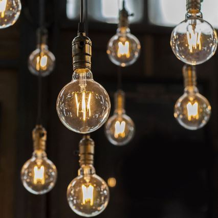 LED Żarówka FILAMENT G125 E27/6W/230V 3000K