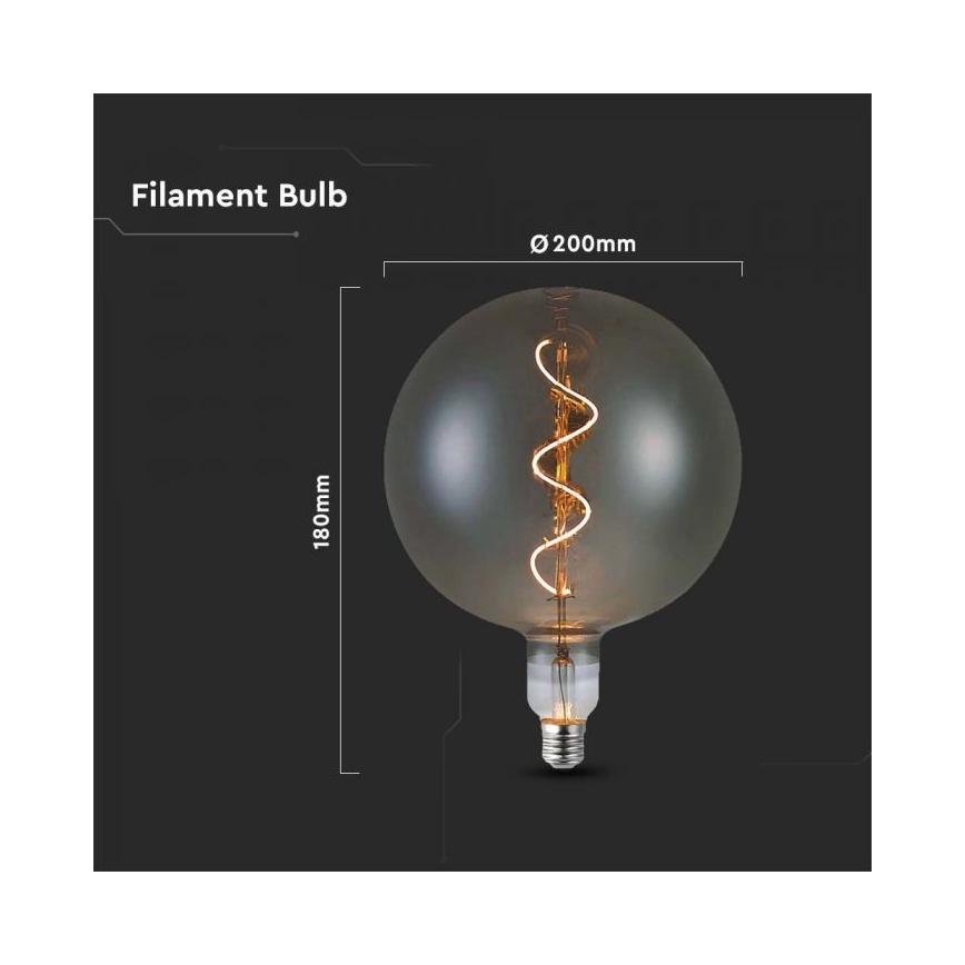 LED Żarówka FILAMENT G200 E27/4W/230V 2700K