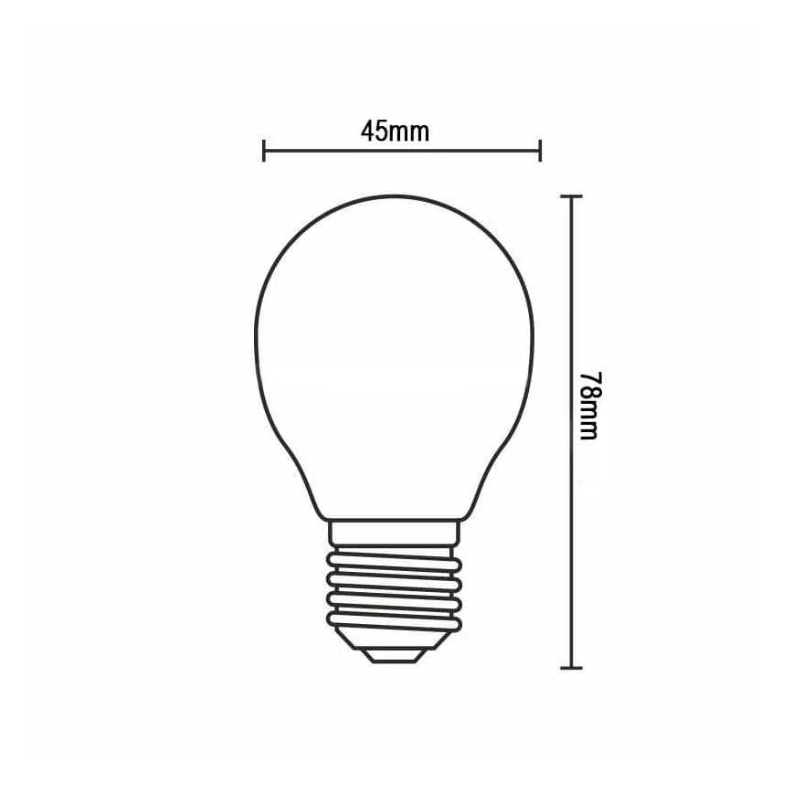 LED Żarówka FILAMENT G45 E14/4W/230V 4000K