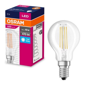 LED Żarówka FILAMENT P40 E14/4W/230V 4000K - Osram