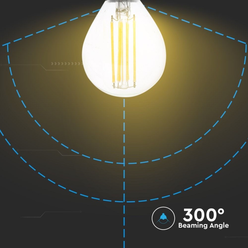 LED Żarówka FILAMENT P45 E14/4W/230V 4000K