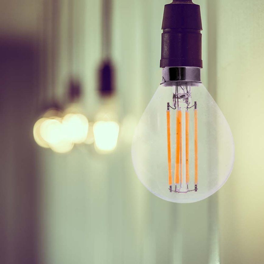 LED Żarówka FILAMENT P45 E14/6W/230V 6500K