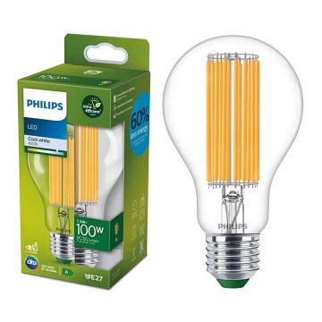 LED Żarówka FILAMENT Philips A60 E27/7,3W/230V 4000K