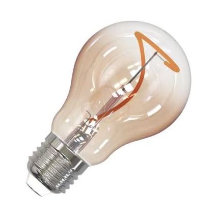 LED Żarówka FILAMENT SHAPE A60 E27/4W/230V 1800K brązowa