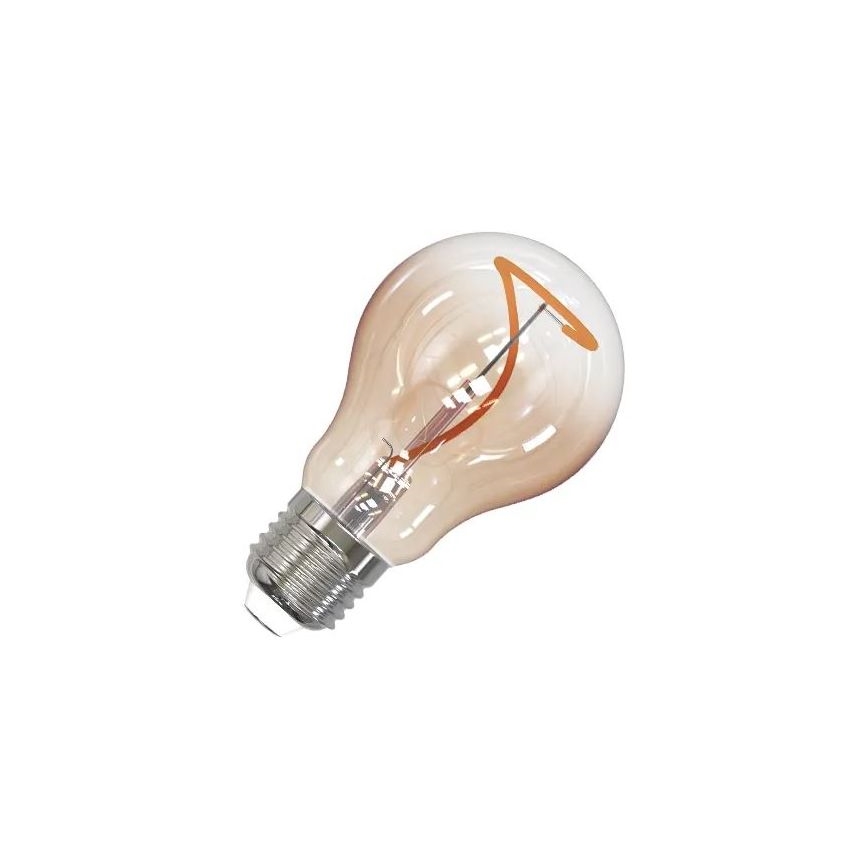 LED Żarówka FILAMENT SHAPE A60 E27/4W/230V 1800K brązowa