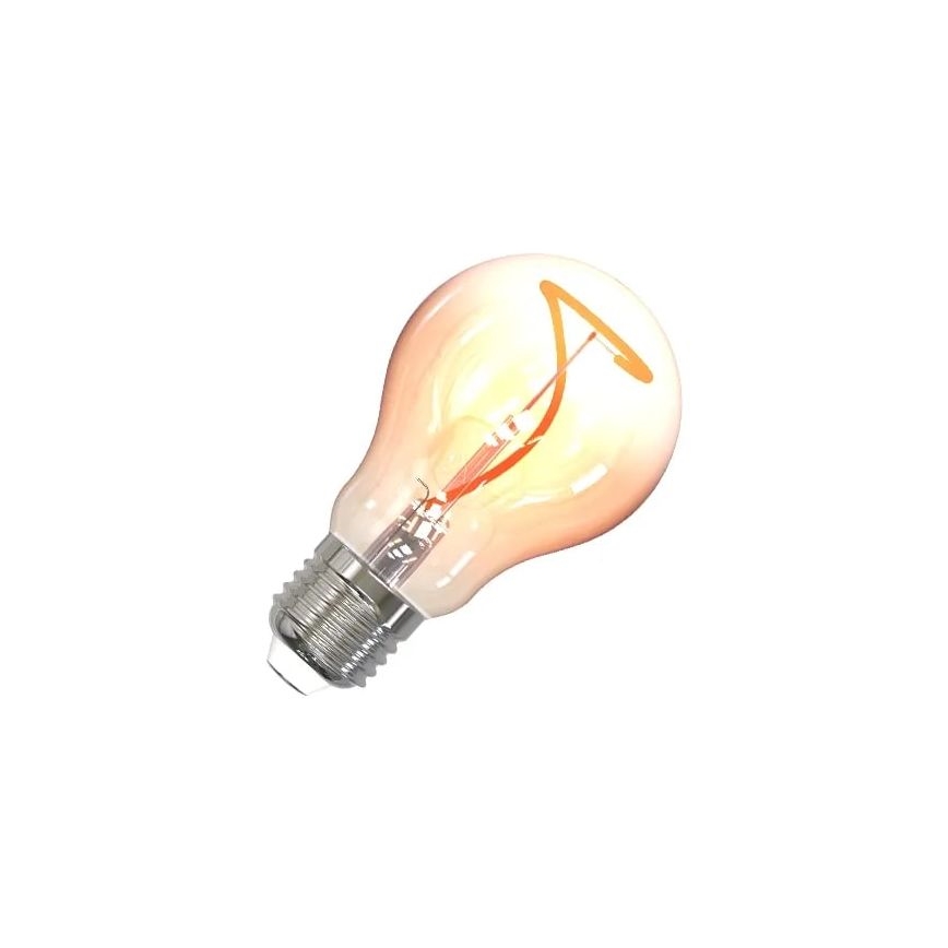 LED Żarówka FILAMENT SHAPE A60 E27/4W/230V 1800K brązowa