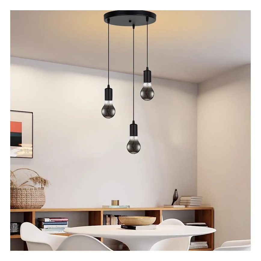 LED Żarówka FILAMENT SHAPE A60 E27/4W/230V 1800K przydymiona