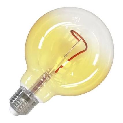 LED Żarówka FILAMENT SHAPE G95 E27/4W/230V 1800K żółta