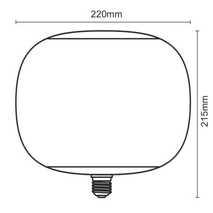 LED Żarówka FILAMENT SMOKE T220 E27/4W/230V 1800K