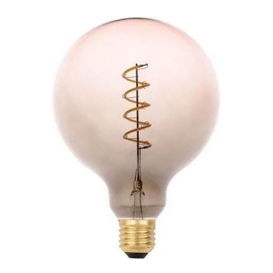 LED Żarówka FILAMENT SPIRAL G125 E27/4W/230V 2000K szara/różowa