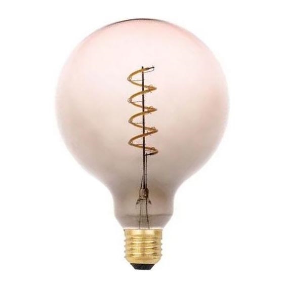 LED Żarówka FILAMENT SPIRAL G125 E27/4W/230V 2000K szara/różowa