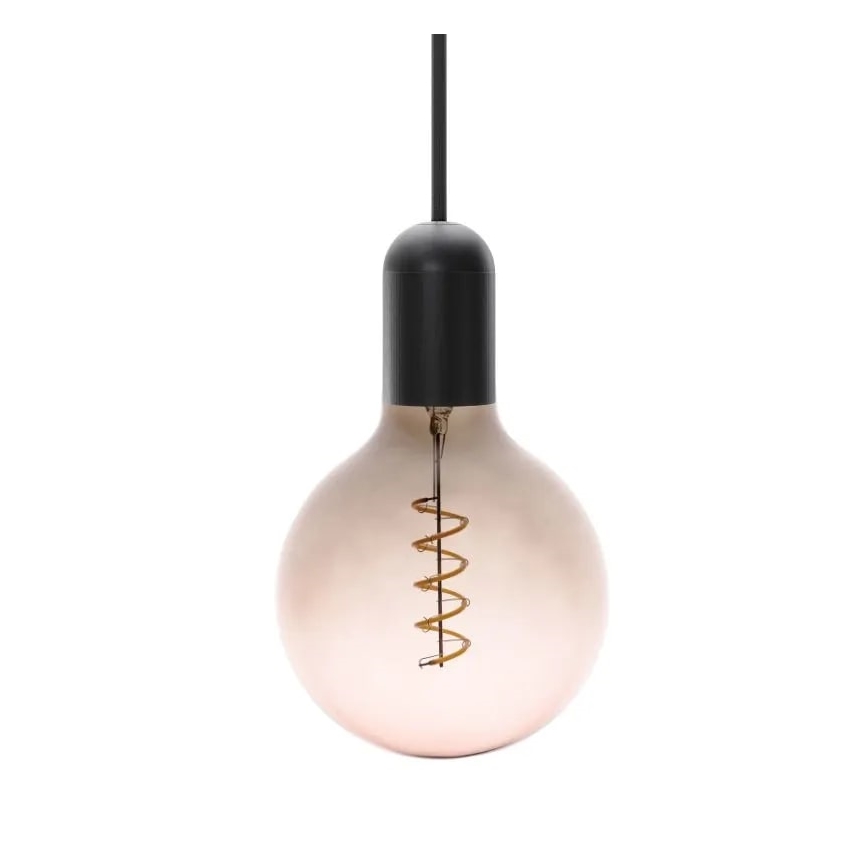 LED Żarówka FILAMENT SPIRAL G125 E27/4W/230V 2000K szara/różowa