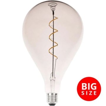 LED Żarówka FILAMENT SPIRAL SMOKE A165 E27/4W/230V 2000K