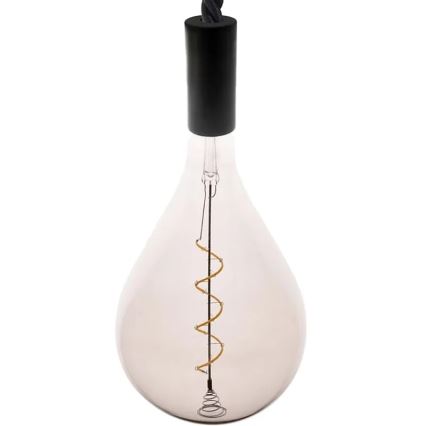 LED Żarówka FILAMENT SPIRAL SMOKE A165 E27/4W/230V 2000K