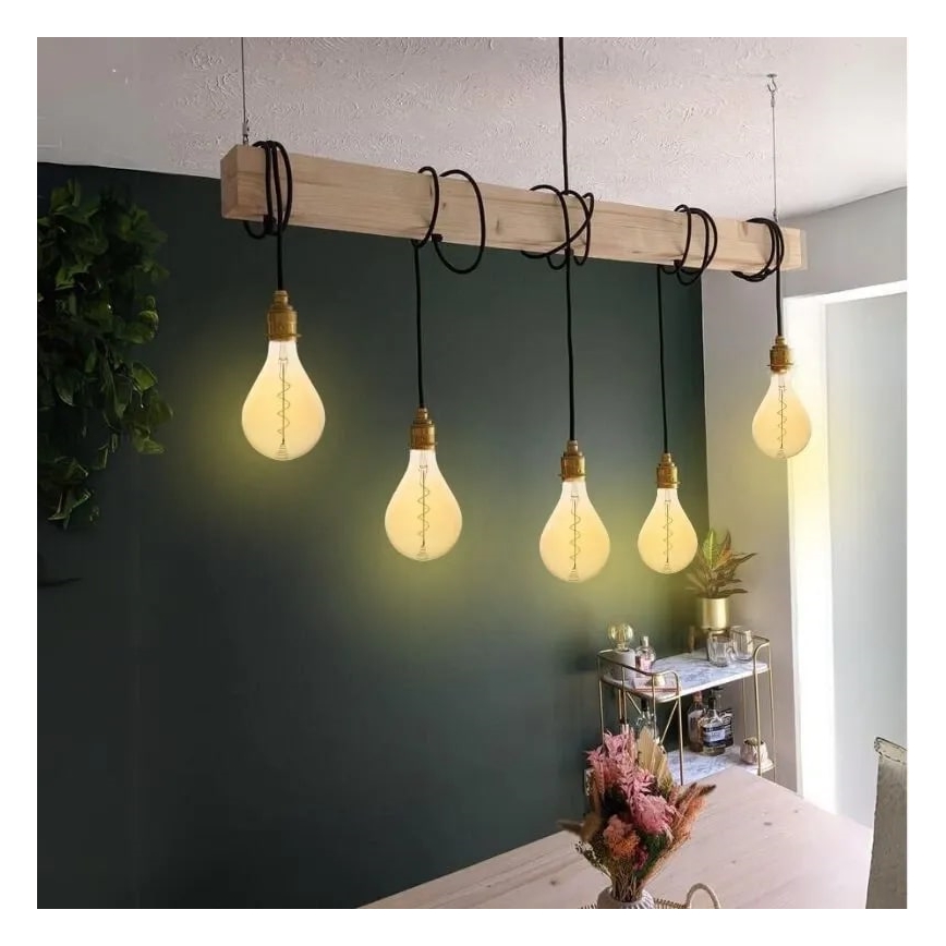 LED Żarówka FILAMENT SPIRAL VINTAGE A165 E27/4W/230V 2000K