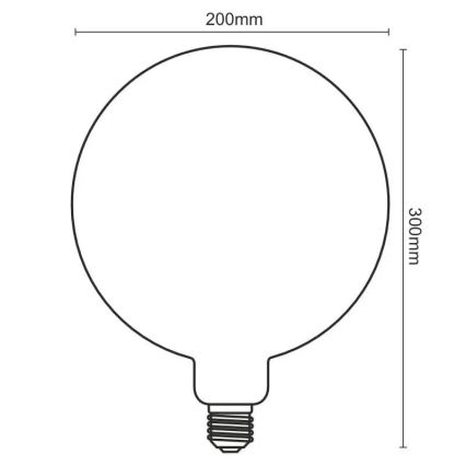 LED Żarówka FILAMENT SPIRAL VINTAGE G200 E27/4W/230V 2000K