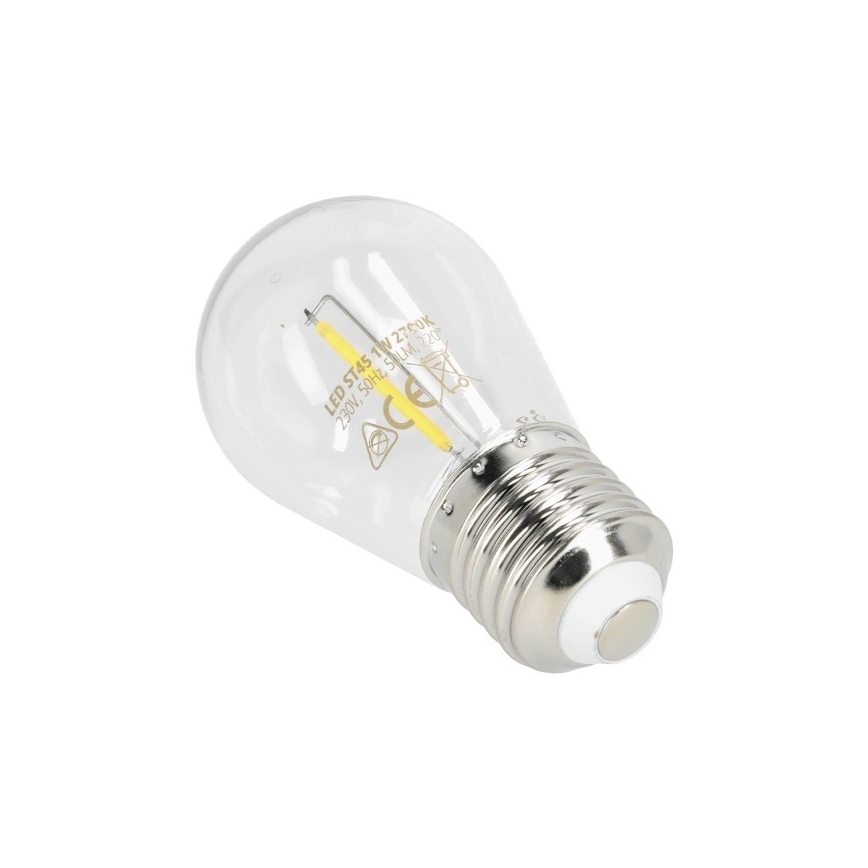 LED Żarówka FILAMENT ST45 E27/1W/230V 2700K