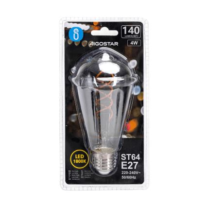 LED Żarówka FILAMENT ST64 E27/4W/230V 1800K - Aigostar