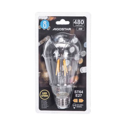 LED Żarówka FILAMENT ST64 E27/4W/230V 2700K - Aigostar